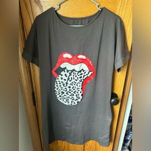 Rolling Stones Cheetah T-Shirt Dress